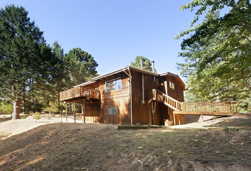 56 Big Tree Road Woodside, CA 94062 - Photo 4 of 31 a front view of a house with a yard