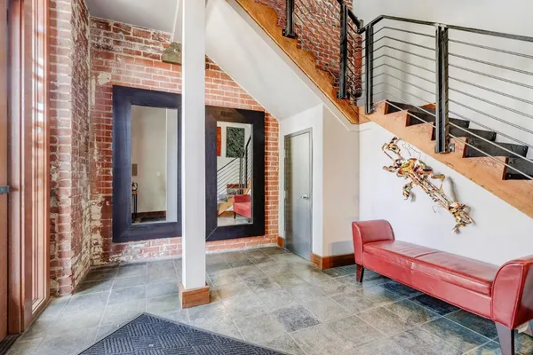 a view of a entryway door front of house