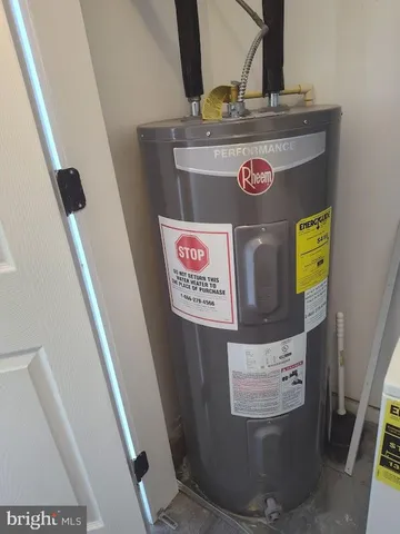 a view of water heater room