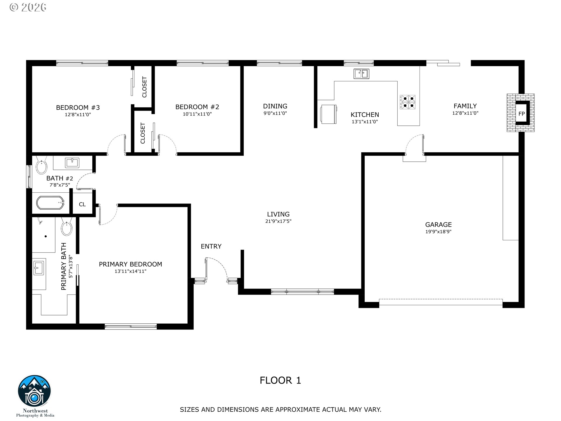 987 Travis Avenue Eugene, OR 97404 - Photo 35 of 35 Floor Plan
