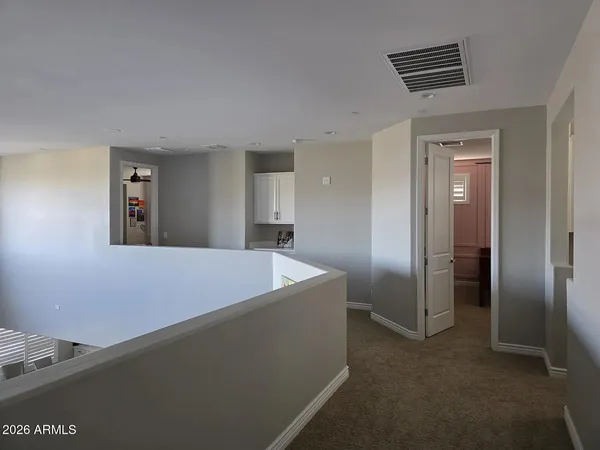 a view of livingroom with kitchen