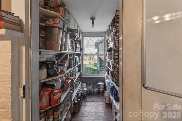 a view of storage and utility room