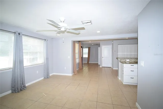 a view of an empty room