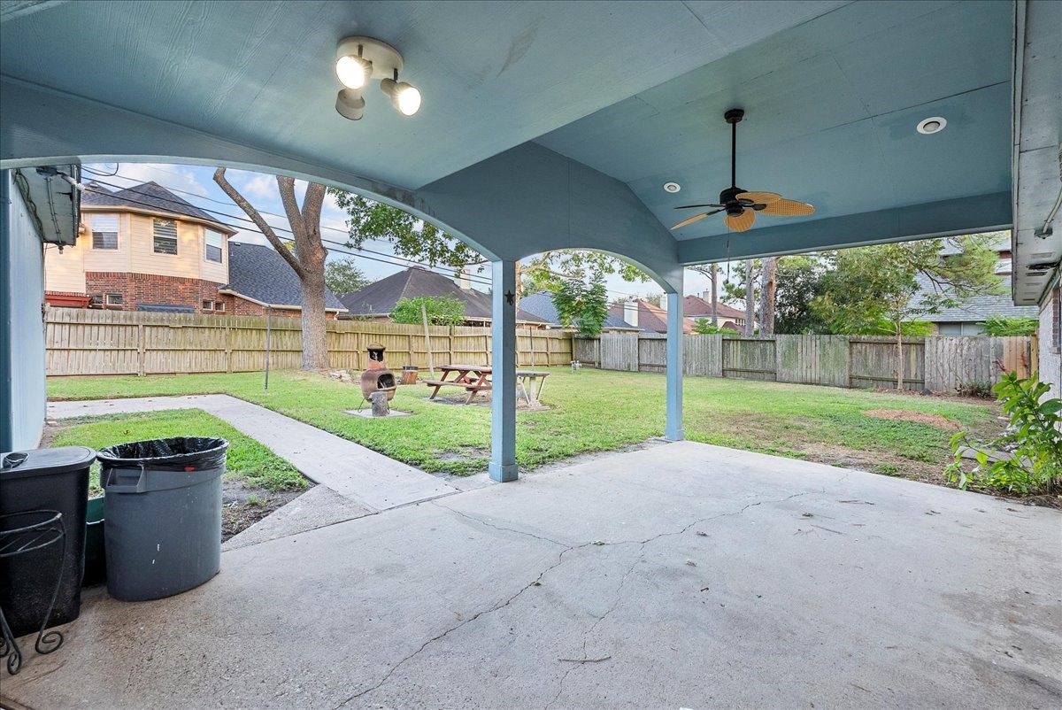 3727 Rau Drive Dickinson, TX 77539 - Photo 39 of 45 a view of a garden with an outdoor space