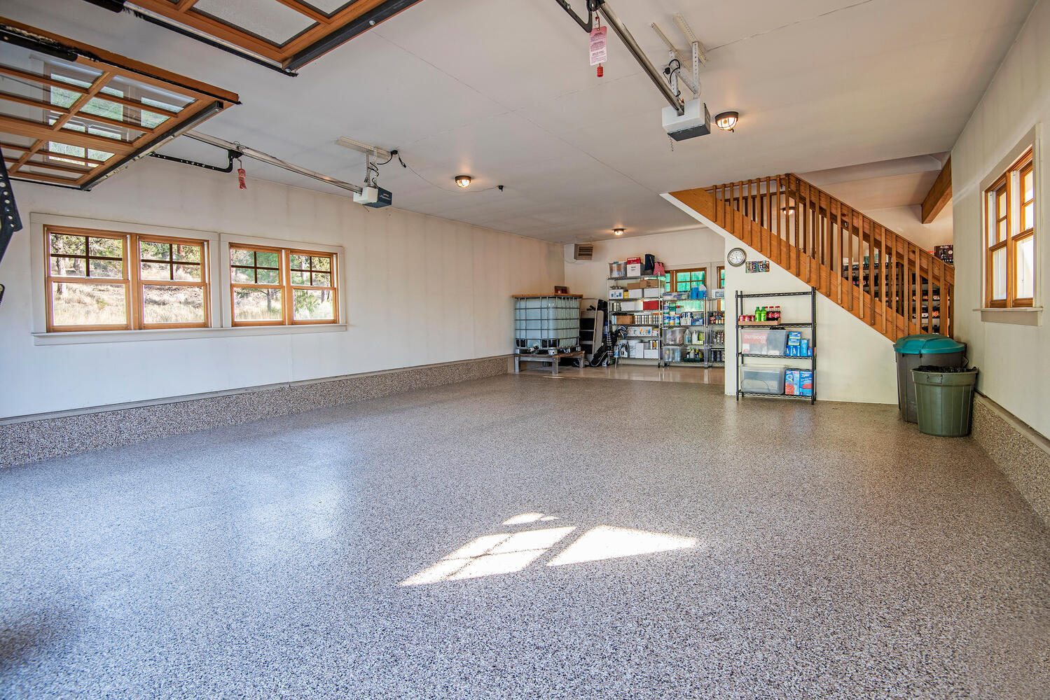 69950 Cowboy Jones Road Sisters, OR 97759 - Photo 39 of 57 Fully Finished Garage with Epoxy Floors and Propane Heat