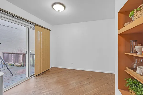 a view of an empty room
