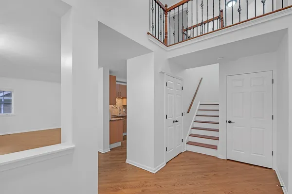 a view of entryway with stairs