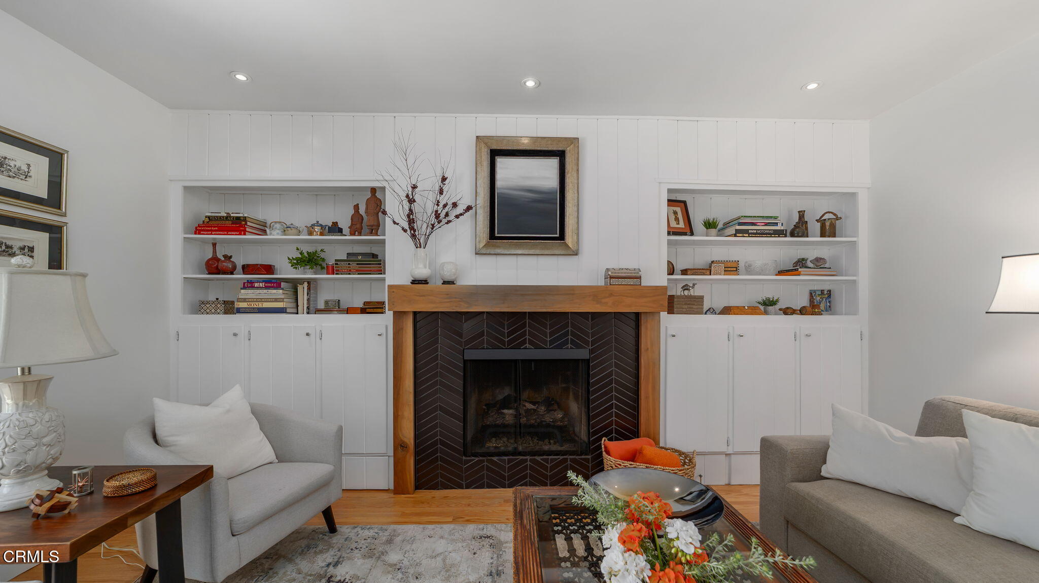 2030 North Altadena Drive Pasadena, CA 91107 - Photo 7 of 61 a living room with furniture and a fireplace