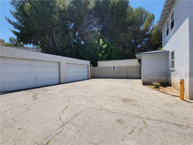 a backyard of a house
