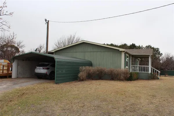 a backyard of a house
