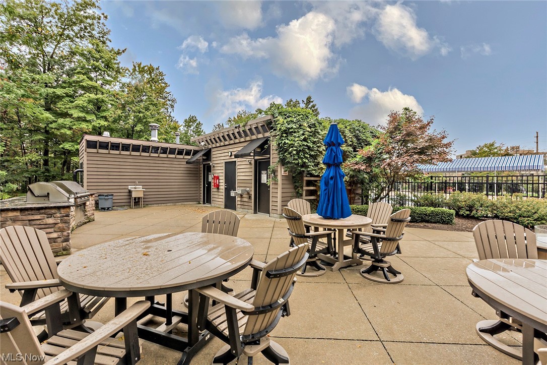 27500 Cedar Road, Unit 608 Beachwood, OH 44122 - Photo 31 of 34 Patio outside pool area with built in grills.