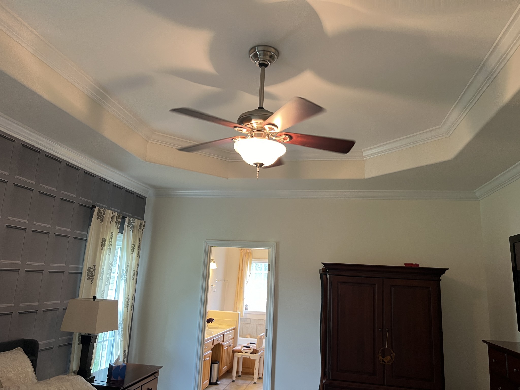 119 Riva Lake Road Winchester, TN 37398 - Photo 15 of 27 Ceiling fan in primary bedroom. Split from the other bedrooms.