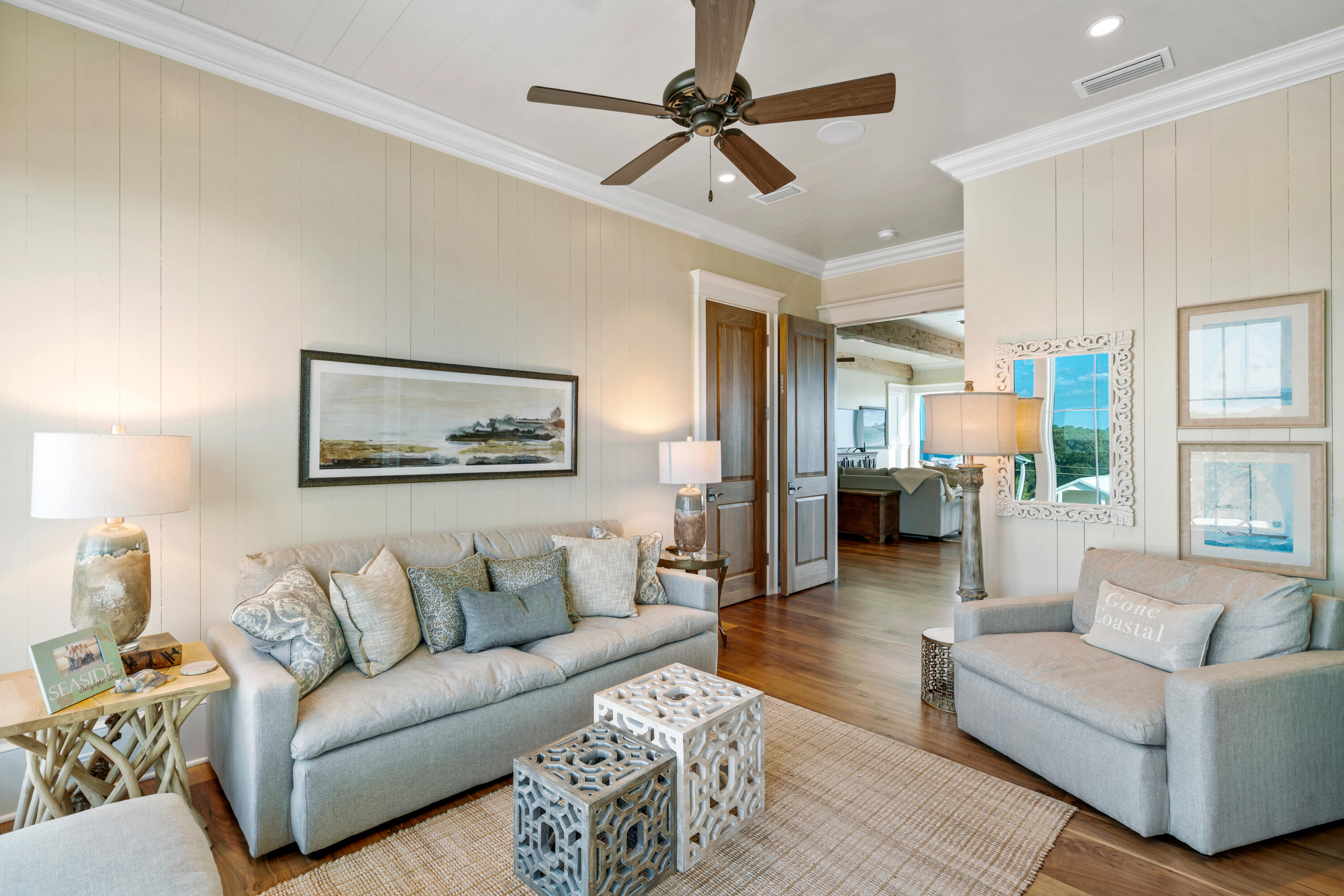 556 Blue Mountain Road Santa Rosa Beach, FL 32459 - Photo 57 of 72 a living room with furniture and a view of kitchen