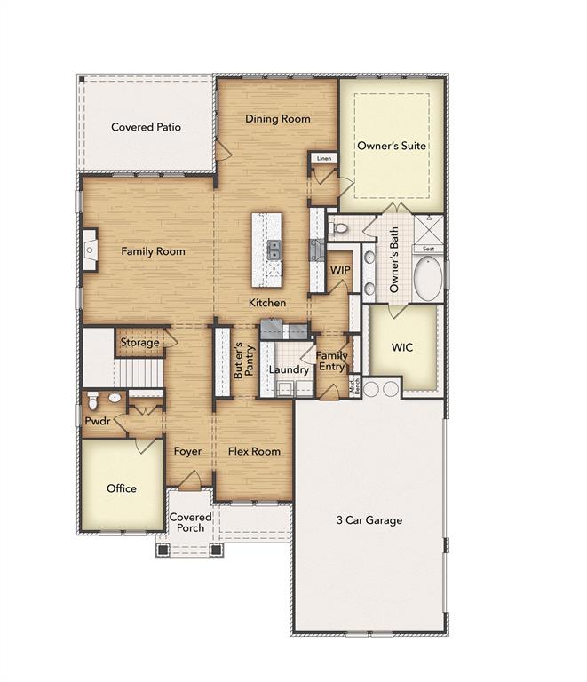 2209 Continent Court Krum, TX 76249 - Photo 23 of 24 a picture of a floor plan