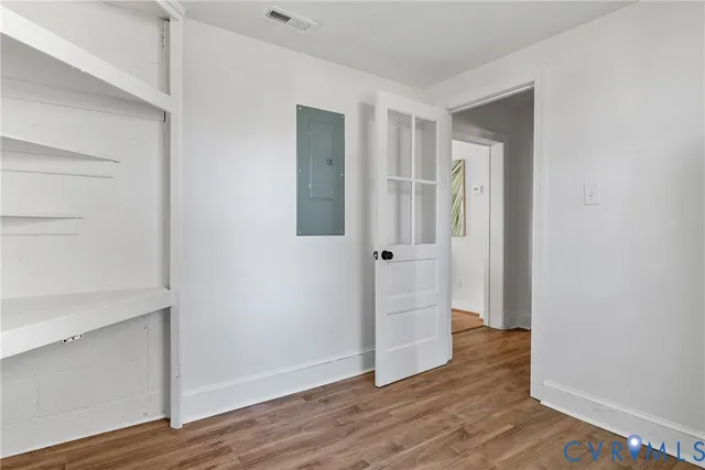 wooden floor in an empty room