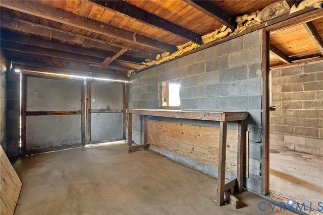 a view of an empty room