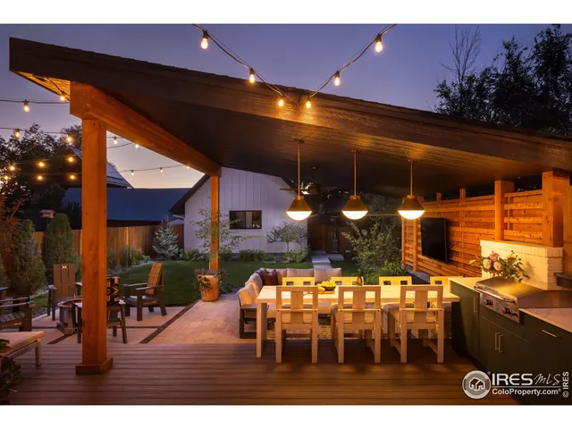 a view of outdoor space with seating