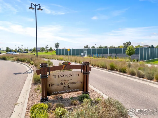 an aerial view of a house with outdoor space