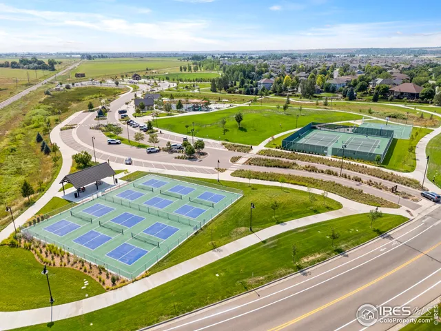 a view of a lake with a big yard