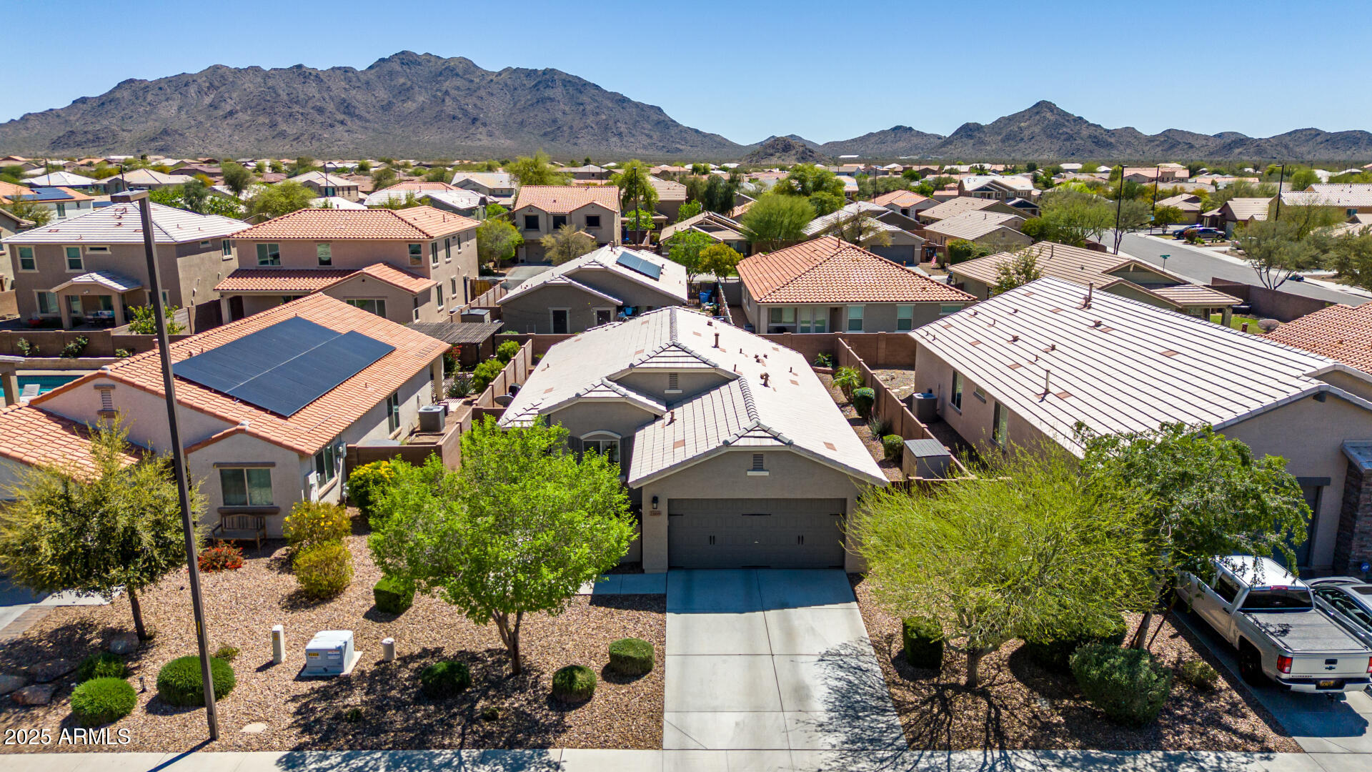 2169 East Gillcrest Road Gilbert, AZ 85298 - Photo 2 of 77 an aerial view of residential houses and outdoor space