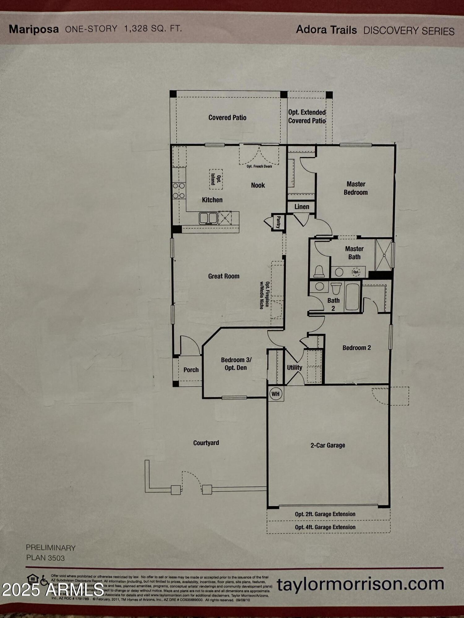 2169 East Gillcrest Road Gilbert, AZ 85298 - Photo 77 of 77 Floorplan