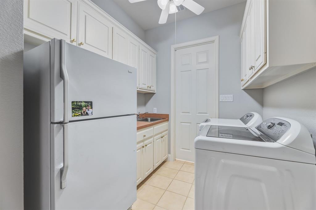 358 Pine Valley Fairview, TX 75069 - Photo 36 of 39 a white refrigerator freezer sitting inside of a kitchen