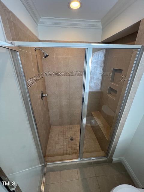 632 Compton Lane Rocky Mount, NC 27804 - Photo 25 of 35 a bathroom with a glass door shower