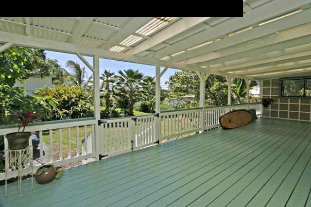 1355 Haiku Road Haiku, HI 96708 - Photo 24 of 30 a view of a porch with wooden floor