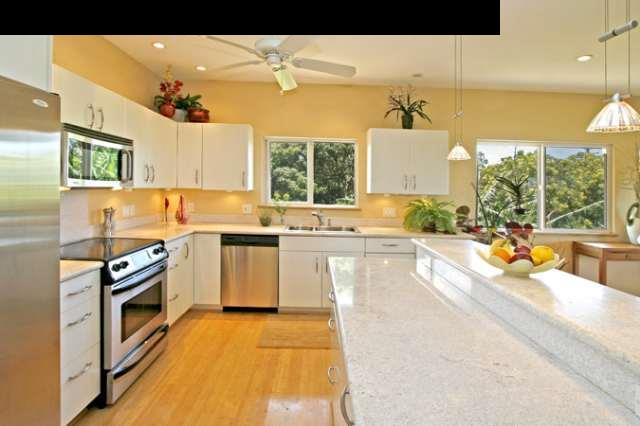 1355 Haiku Road Haiku, HI 96708 - Photo 7 of 30 a kitchen with a sink appliances and cabinets