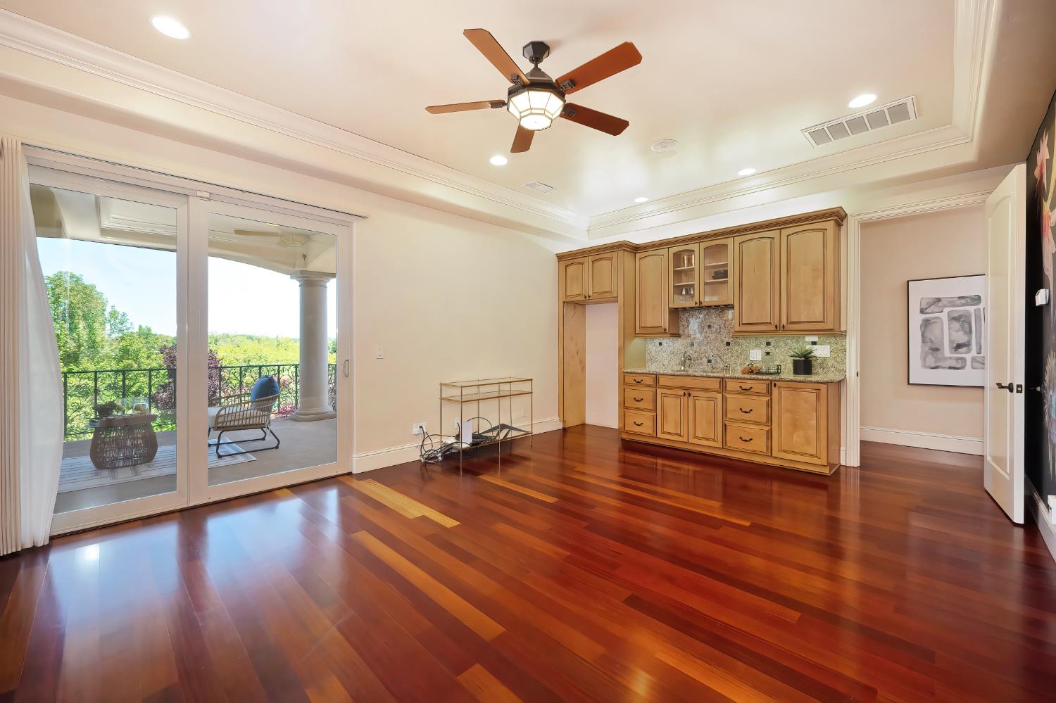 5037 Milton Ranch Road Shingle Springs, CA 95682 - Photo 58 of 99 a view of an empty room with window and wooden floor
