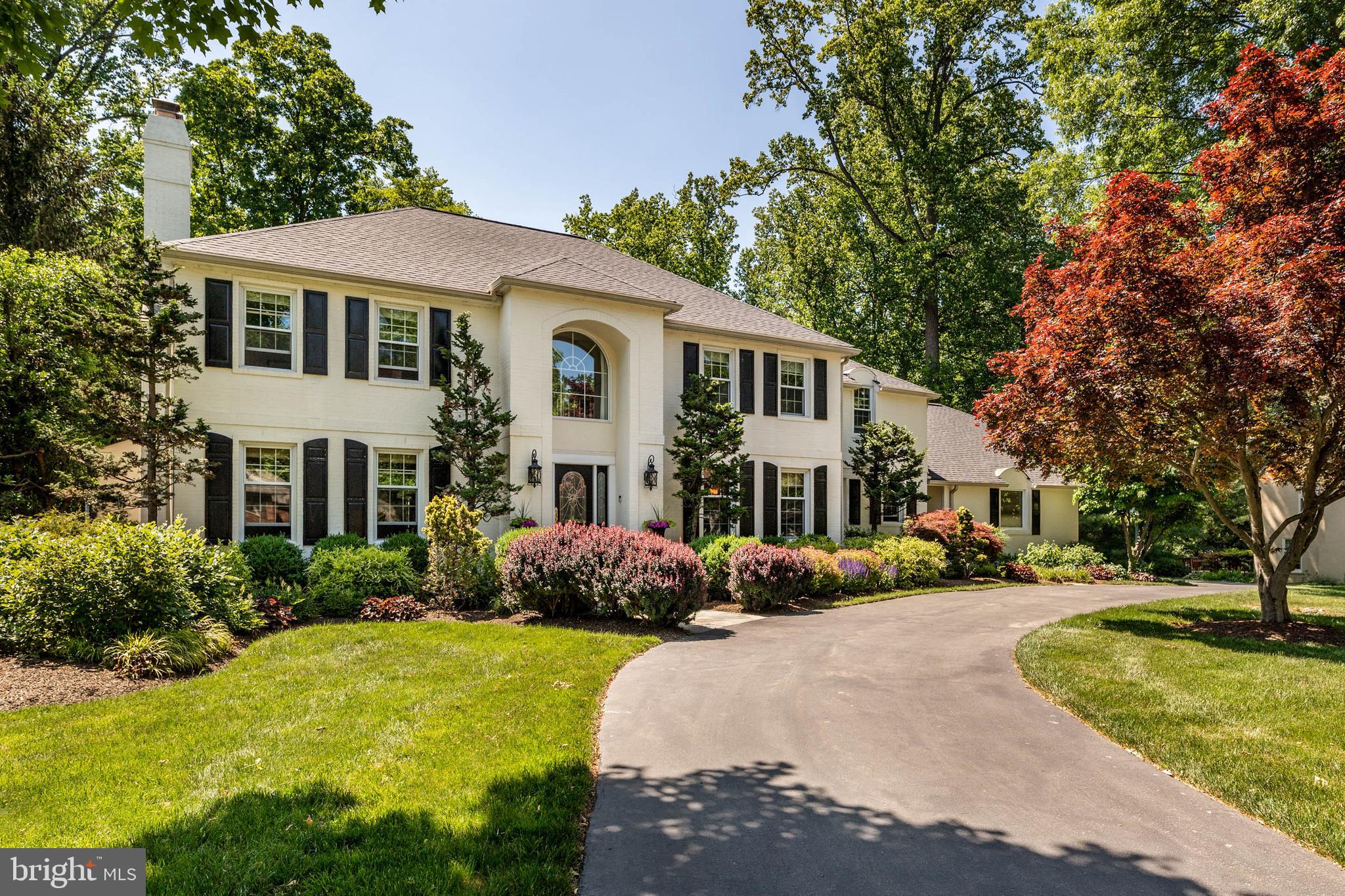 518 Northfield Road Devon, PA 19333 - Photo 2 of 54 Front Elevation/Circular Driveway