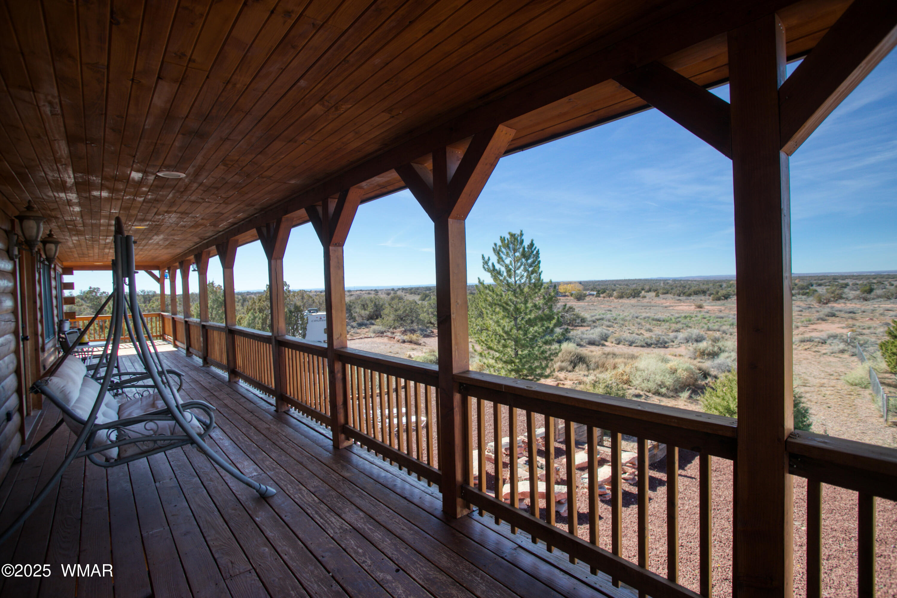 8555 Reata Lane Snowflake, AZ 85937 - Photo 78 of 88 a view of porch with wooden floor
