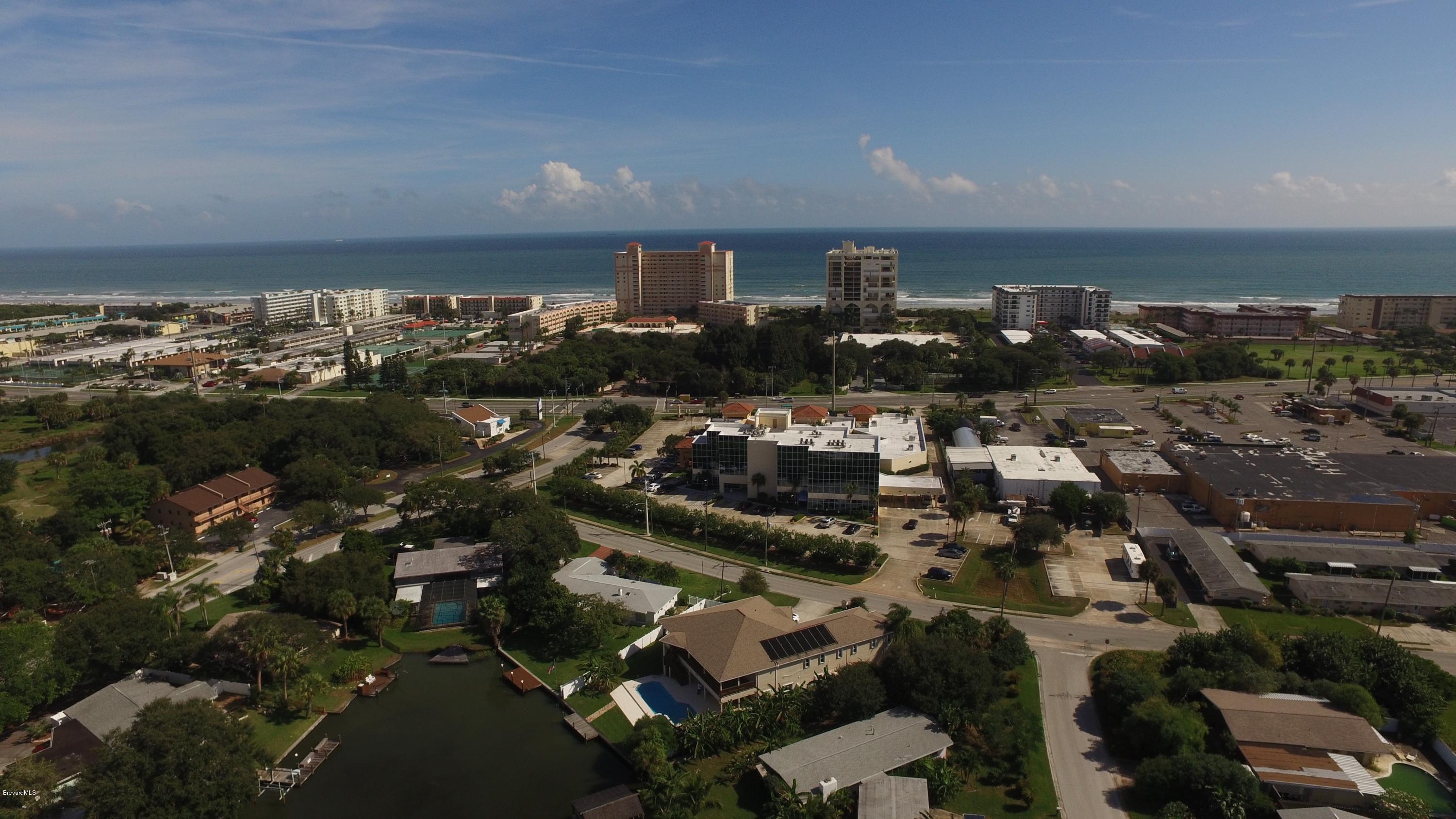 813 Catalina Road Cocoa Beach, FL 32931 - Photo 23 of 24 23-Aerial View looking at Cocoa Beach