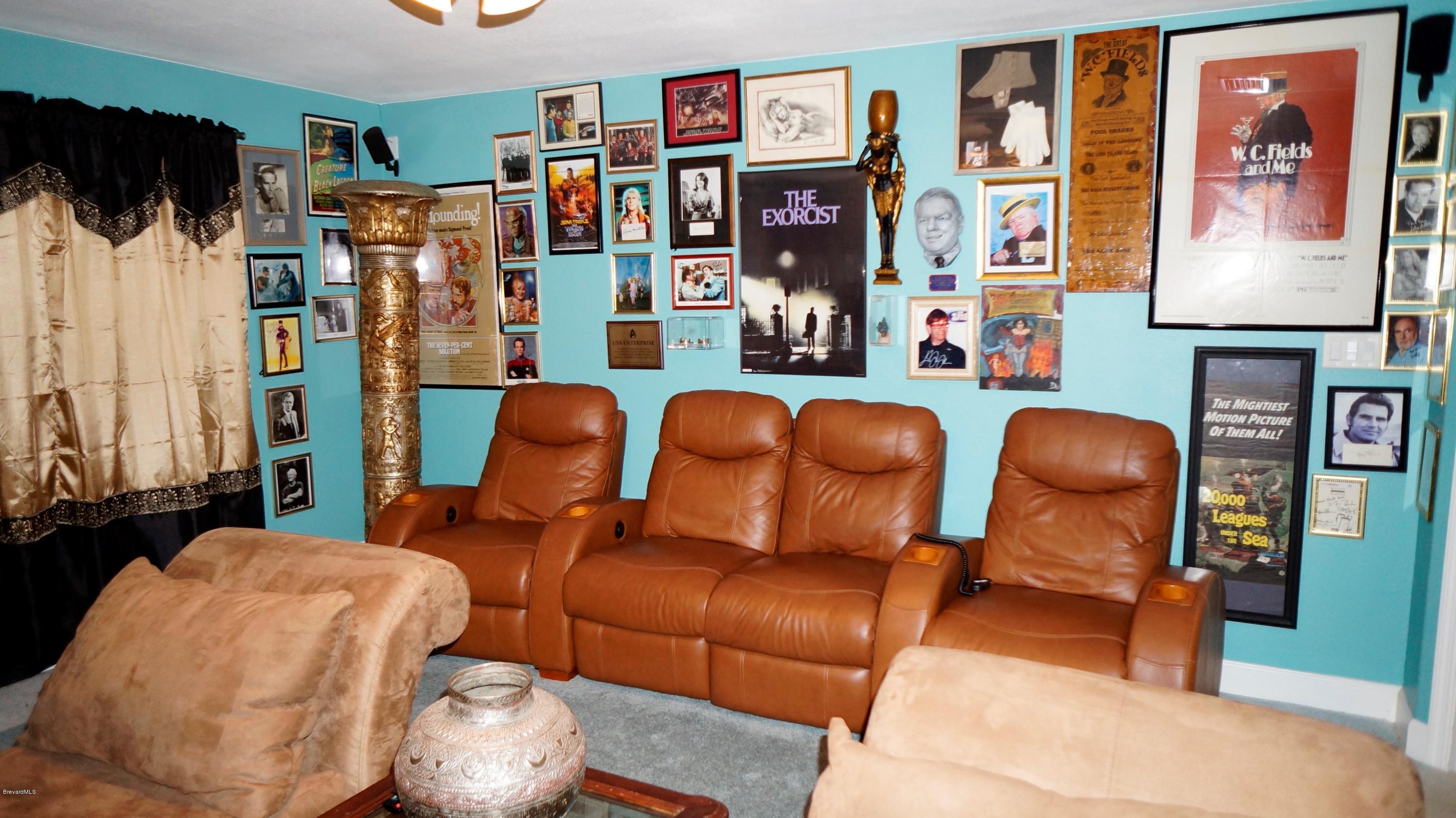 813 Catalina Road Cocoa Beach, FL 32931 - Photo 9 of 24 9-Home Theatre View 1