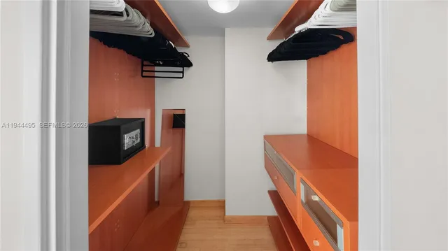 a view of walk in closet