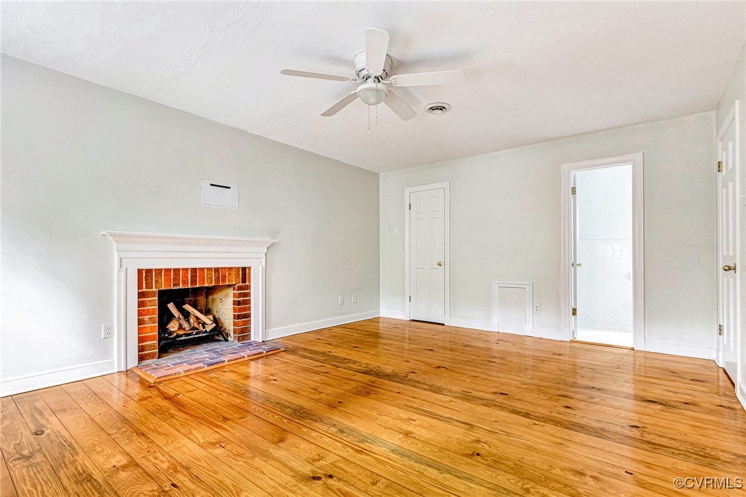 7400 Turner Road Henrico, VA 23231 - Photo 26 of 47 a view of an empty room with a window and a ceiling fan