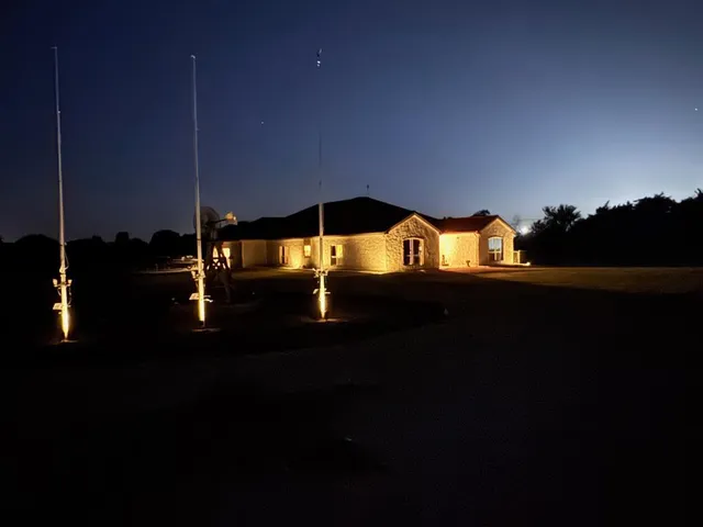 a view of an outdoor space and deck
