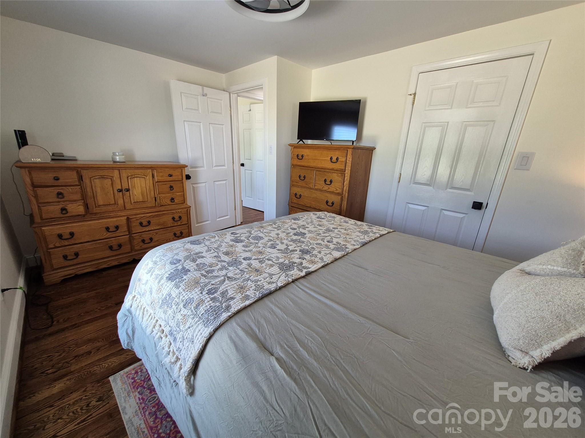 4438 Reepsville Road Vale, NC 28168 - Photo 27 of 32 a bedroom with a bed and a television
