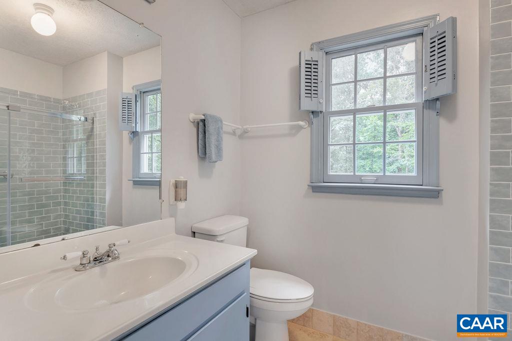 4875 Mechunk Road Keswick, VA 22947 - Photo 20 of 38 a bathroom with a sink a toilet and shower