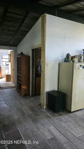 a view of a lush green space