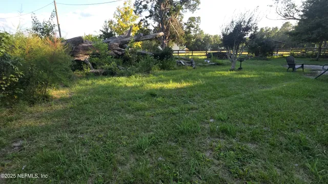 a view of outdoor space and garden
