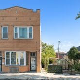 a front view of a building