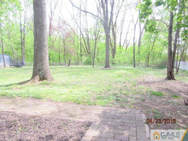 28 Raleigh Road Kendall Park, NJ 08824 - Photo 4 of 16 a backyard of a house with lots of green space and fountain