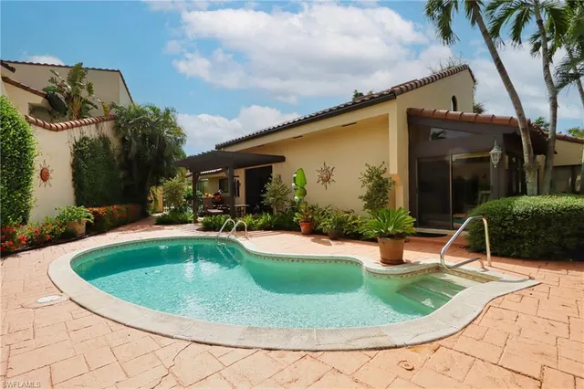 a view of outdoor space yard swimming pool and patio