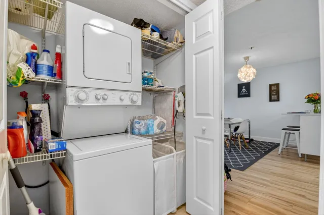 a room with storage and utility