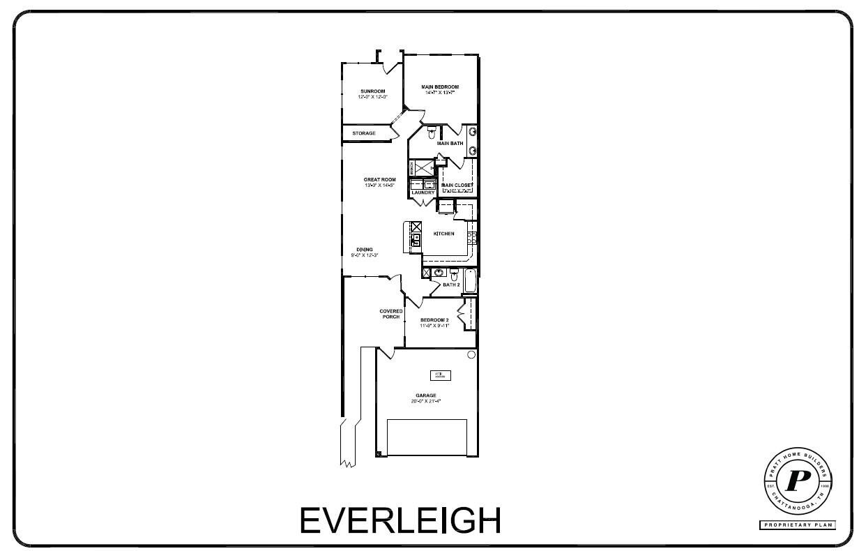 92 Founding Way, Unit 22 Lookout Mountain, GA 30750 - Photo 32 of 42 a picture of a floor plan