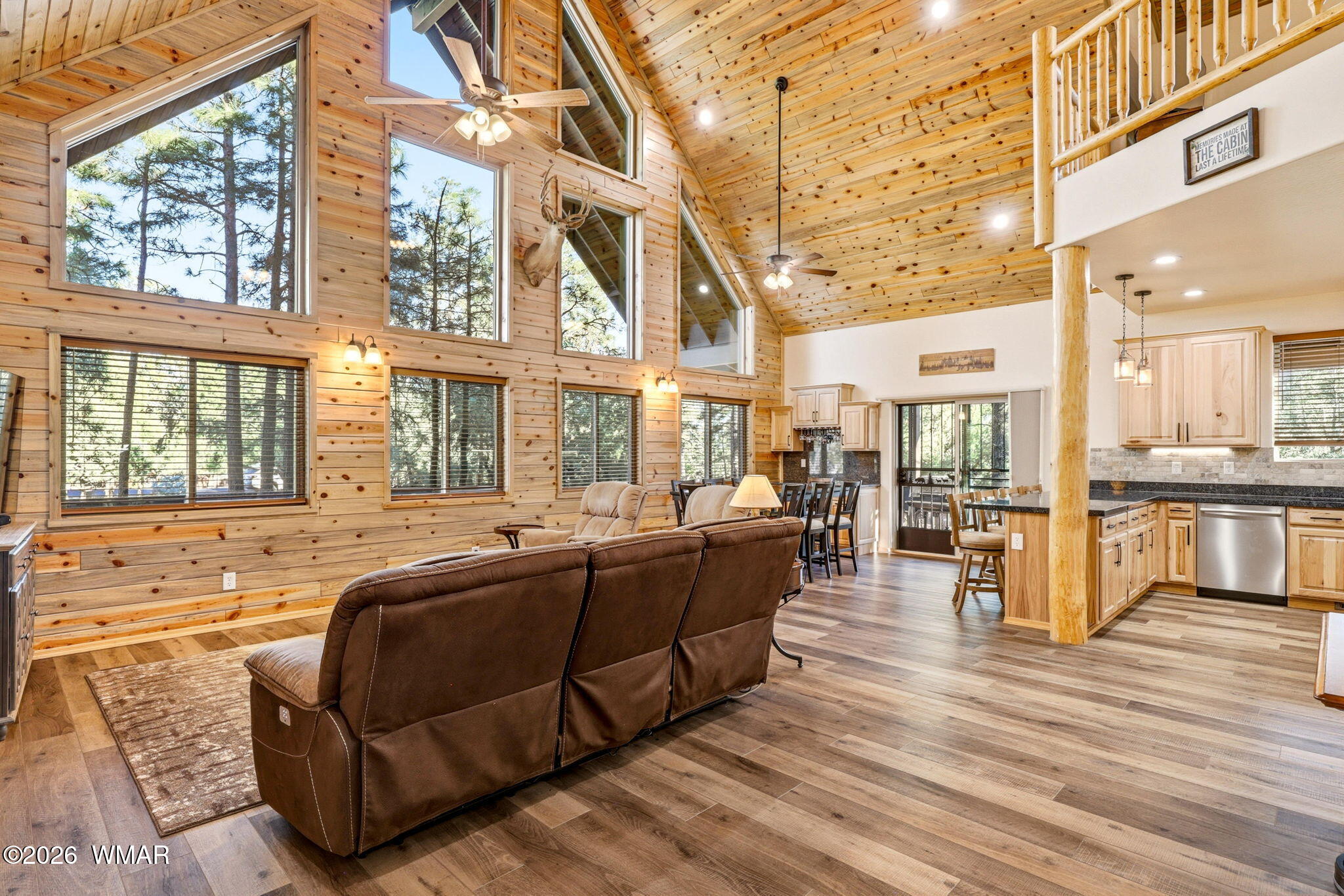 3408 Ponderosa Loop Heber, AZ 85928 - Photo 11 of 57 a living room with furniture and a large window