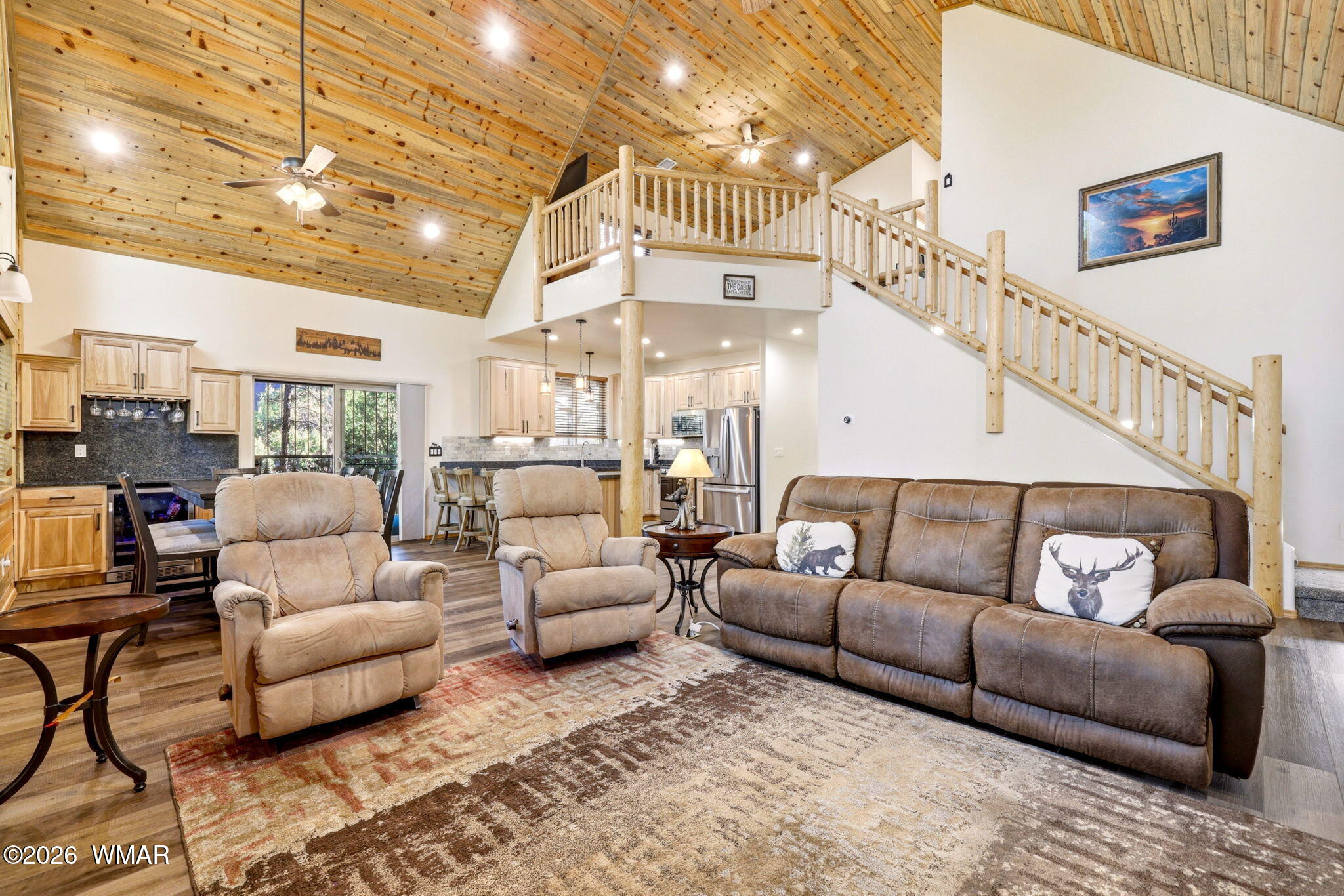 3408 Ponderosa Loop Heber, AZ 85928 - Photo 13 of 57 a living room with furniture and a large window