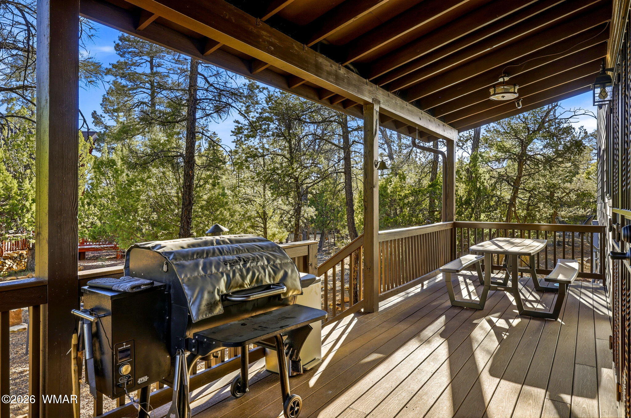 3408 Ponderosa Loop Heber, AZ 85928 - Photo 36 of 57 a view of a balcony with chairs
