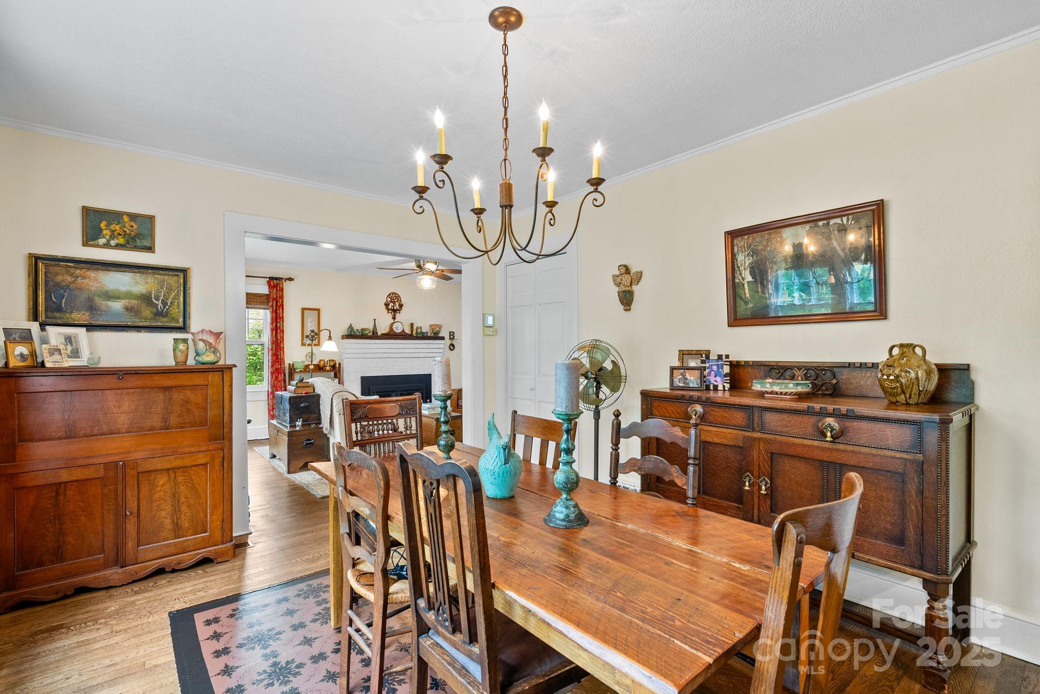 160 Hidden Hill Road Tryon, NC 28782 - Photo 15 of 47 a view of a dining room with furniture